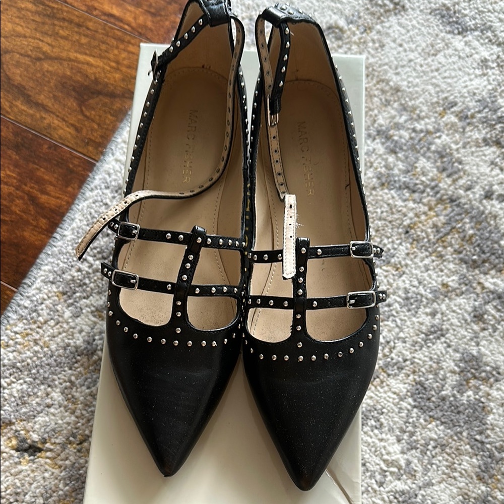 Black Studded Women's Shoes